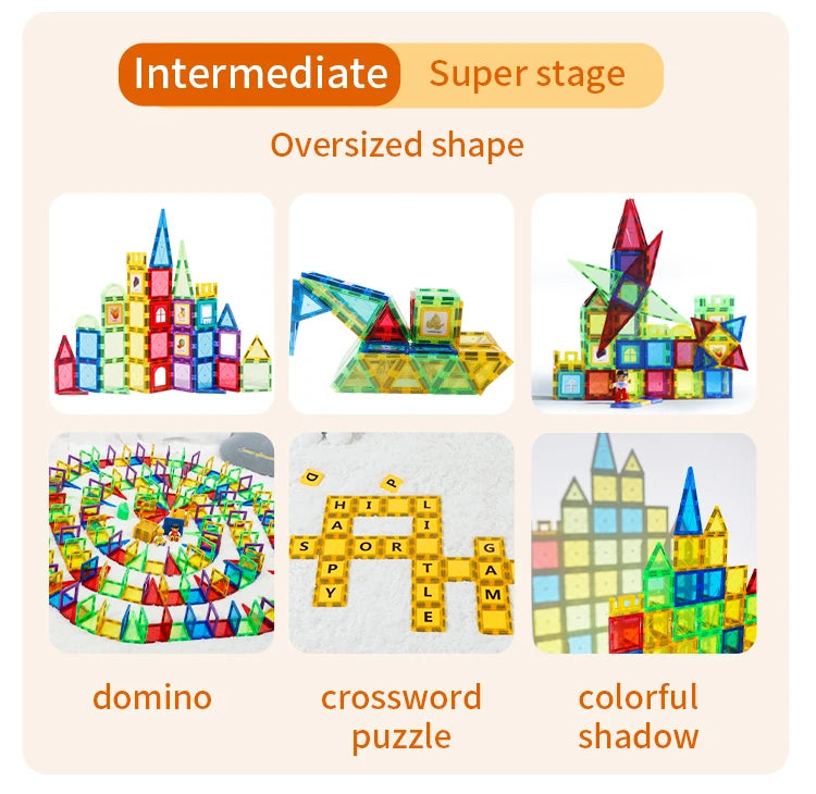 DreamBuilder 3D Magnetic Tiles-the Ultimate Steam Learning Kit (creative & Educational).