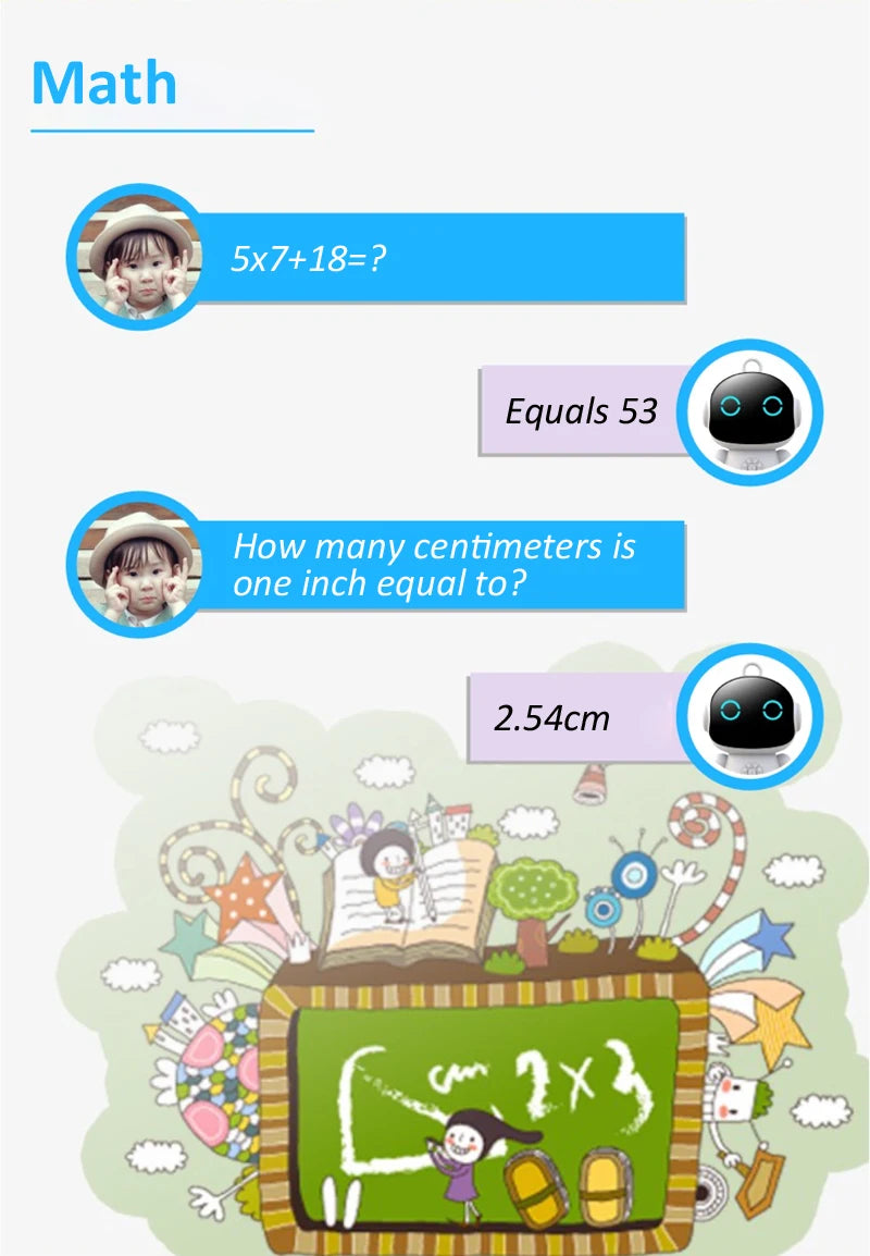 Tuya Smart AI Robot WiFi Early Education Toys for Children.