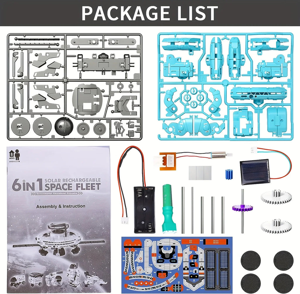 6-in-1 STEM Solar Robot Kit Toys.