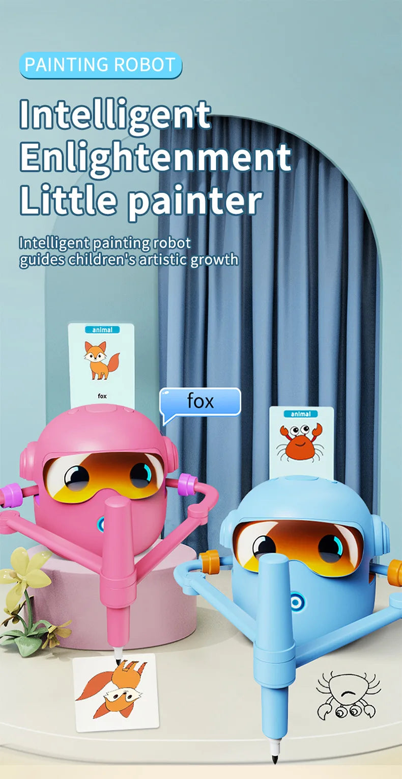 Automatic Intelligent Drawing Robot Enlightenment Intelligent Drawing Robot Teaching Aid Educational Early Childhood Machine Toy