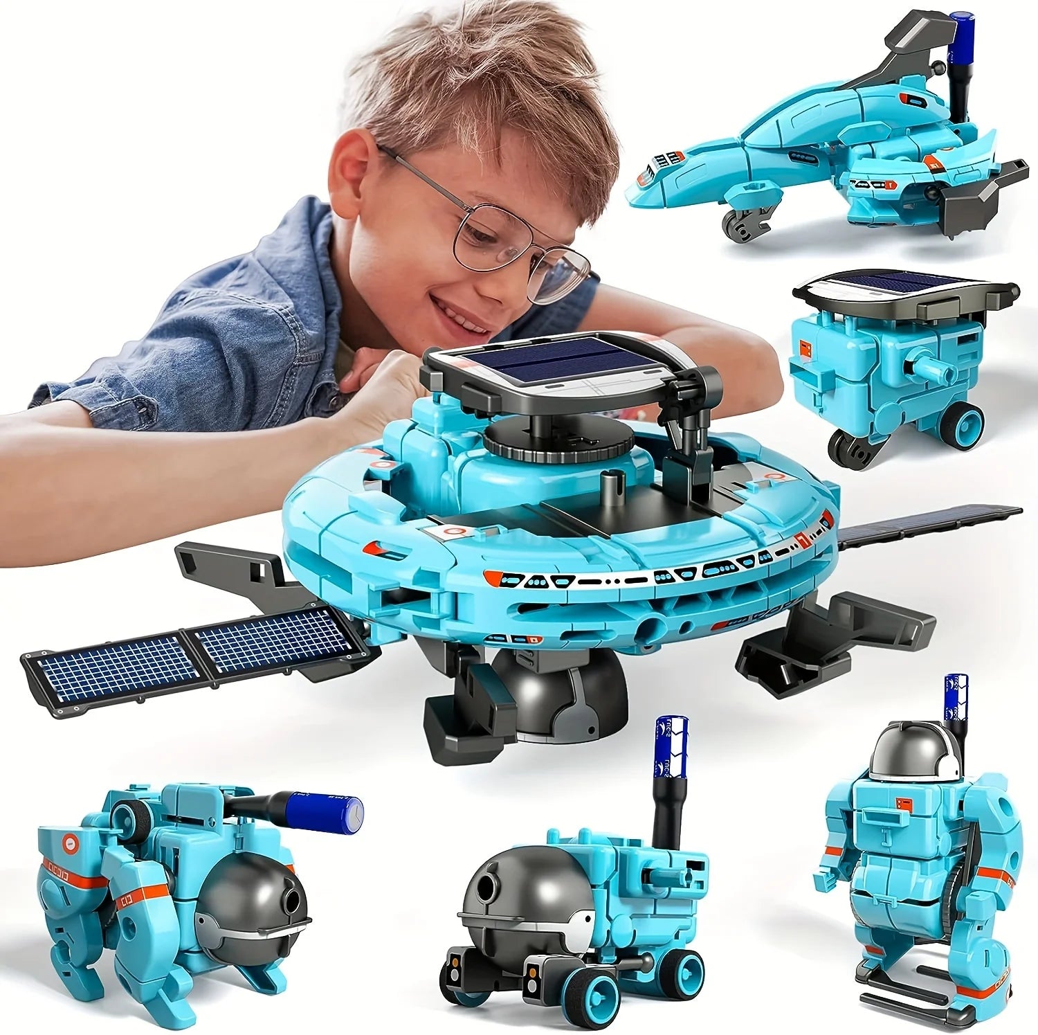 6-in-1 STEM Solar Robot Kit Toys.
