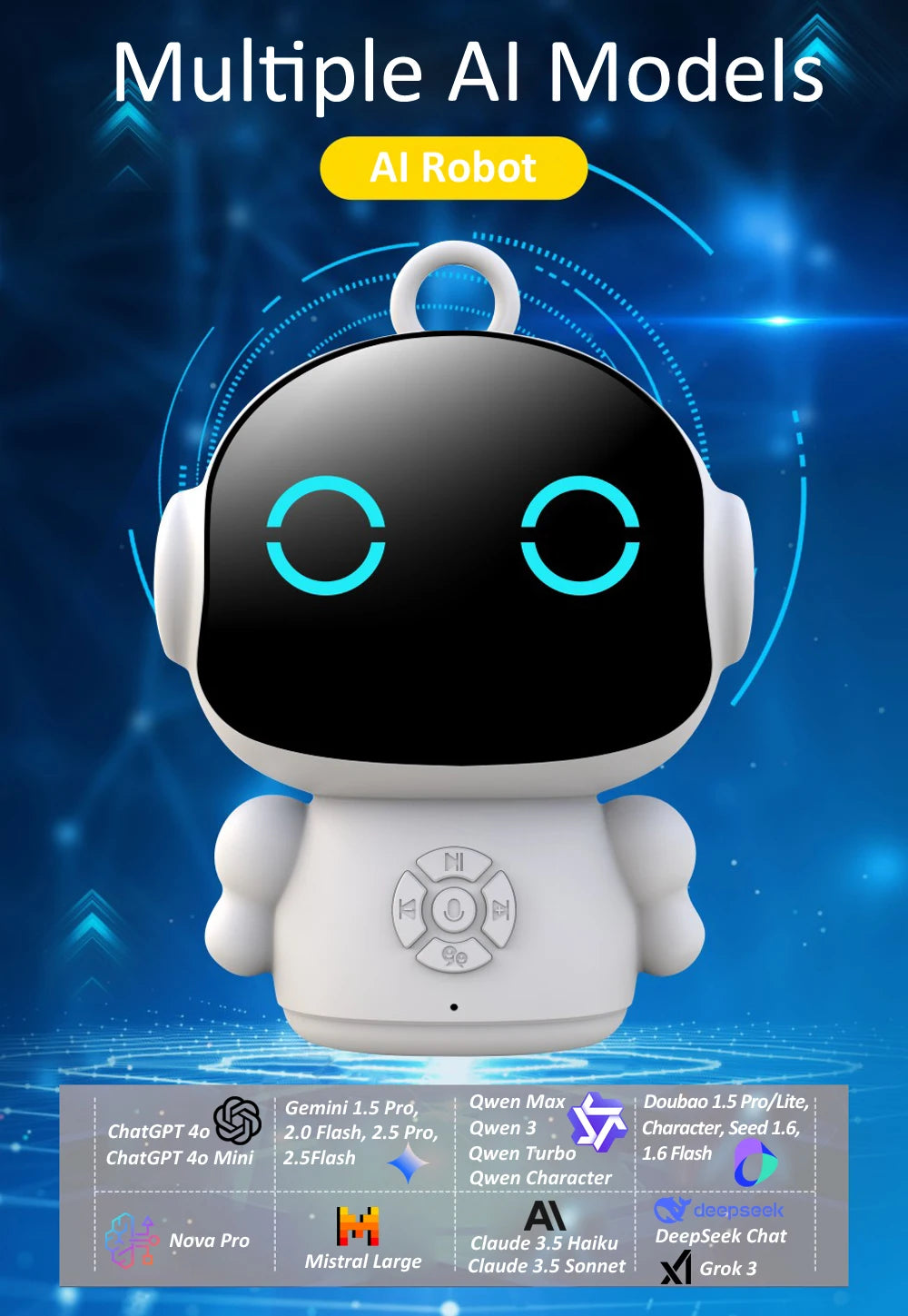 Tuya Smart AI Robot WiFi Early Education Toys for Children.