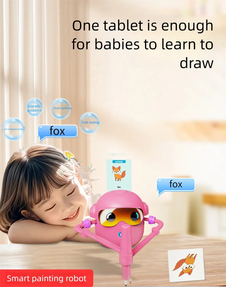 Automatic Intelligent Drawing Robot Enlightenment Intelligent Drawing Robot Teaching Aid Educational Early Childhood Machine Toy