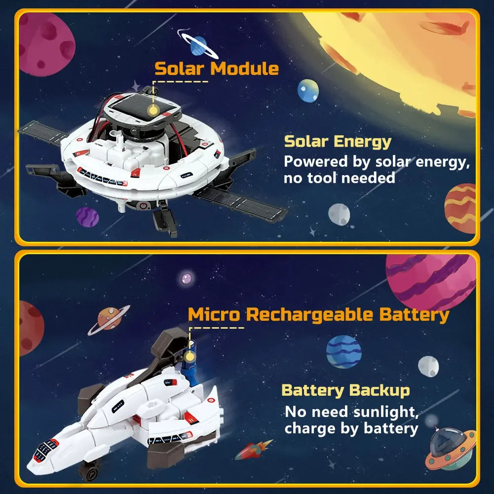 STEM Educational Toys Solar Robot Technology Science Kits Learning Development Scientific Fantasy Toy for Kids Children Boys