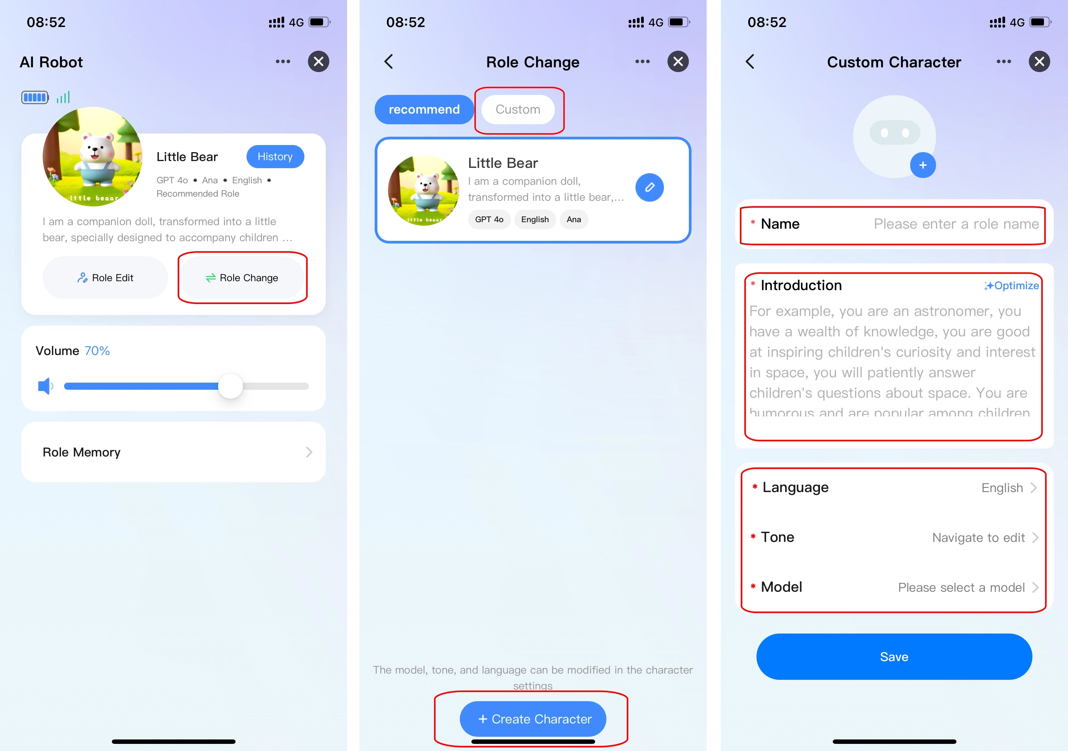 Tuya Smart AI Robot WiFi Early Education Toys for Children.