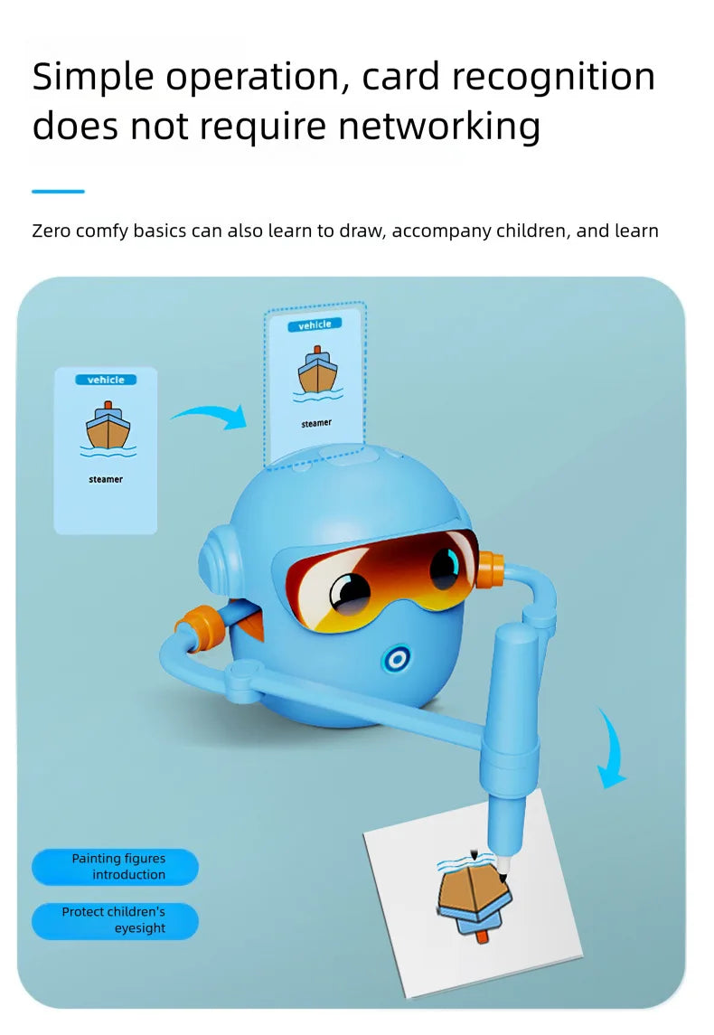 Automatic Intelligent Drawing Robot Enlightenment Intelligent Drawing Robot Teaching Aid Educational Early Childhood Machine Toy