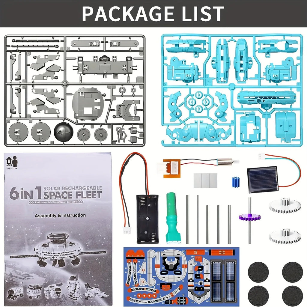 6-in-1 STEM Solar Robot Kit Toys.