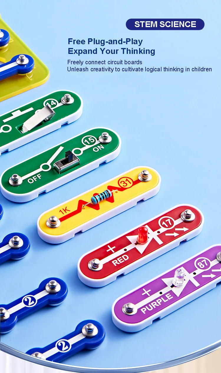 2025 Science Experiments Kits Circuits Electronic For Kids Physical Circuito Electrico niños For Children STEM Toys Science Kits