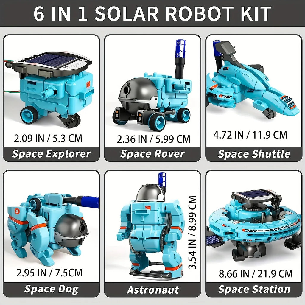 6-in-1 STEM Solar Robot Kit Toys.