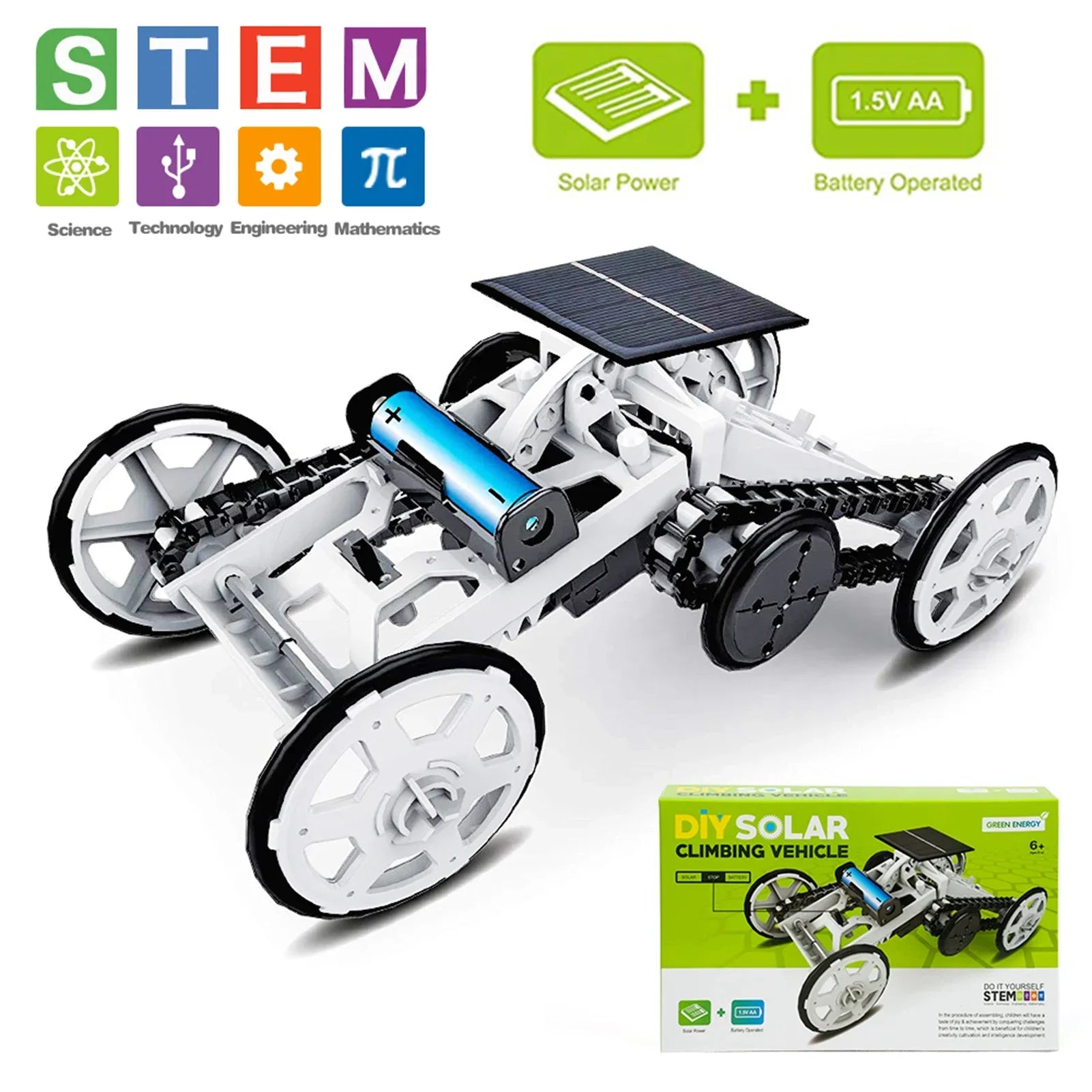 STEM Educational Toys Solar Robot Technology Science Kits Learning Development Scientific Fantasy Toy for Kids Children Boys