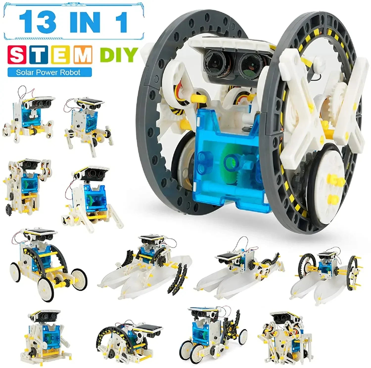 STEM Educational Toys Solar Robot Technology Science Kits Learning Development Scientific Fantasy Toy for Kids Children Boys