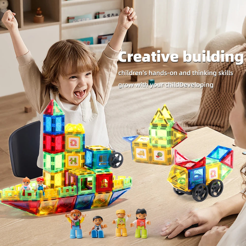 DreamBuilder 3D Magnetic Tiles-the Ultimate Steam Learning Kit (creative & Educational).