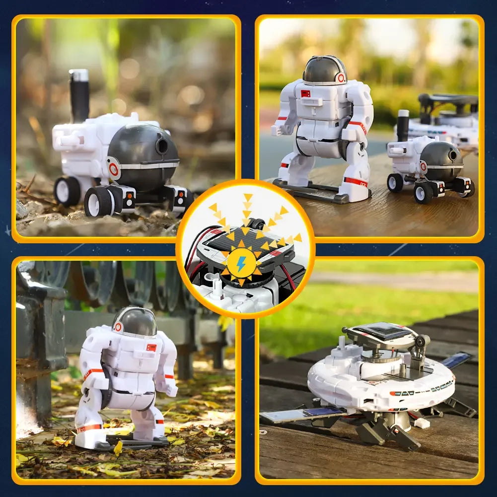 STEM Educational Toys Solar Robot Technology Science Kits Learning Development Scientific Fantasy Toy for Kids Children Boys