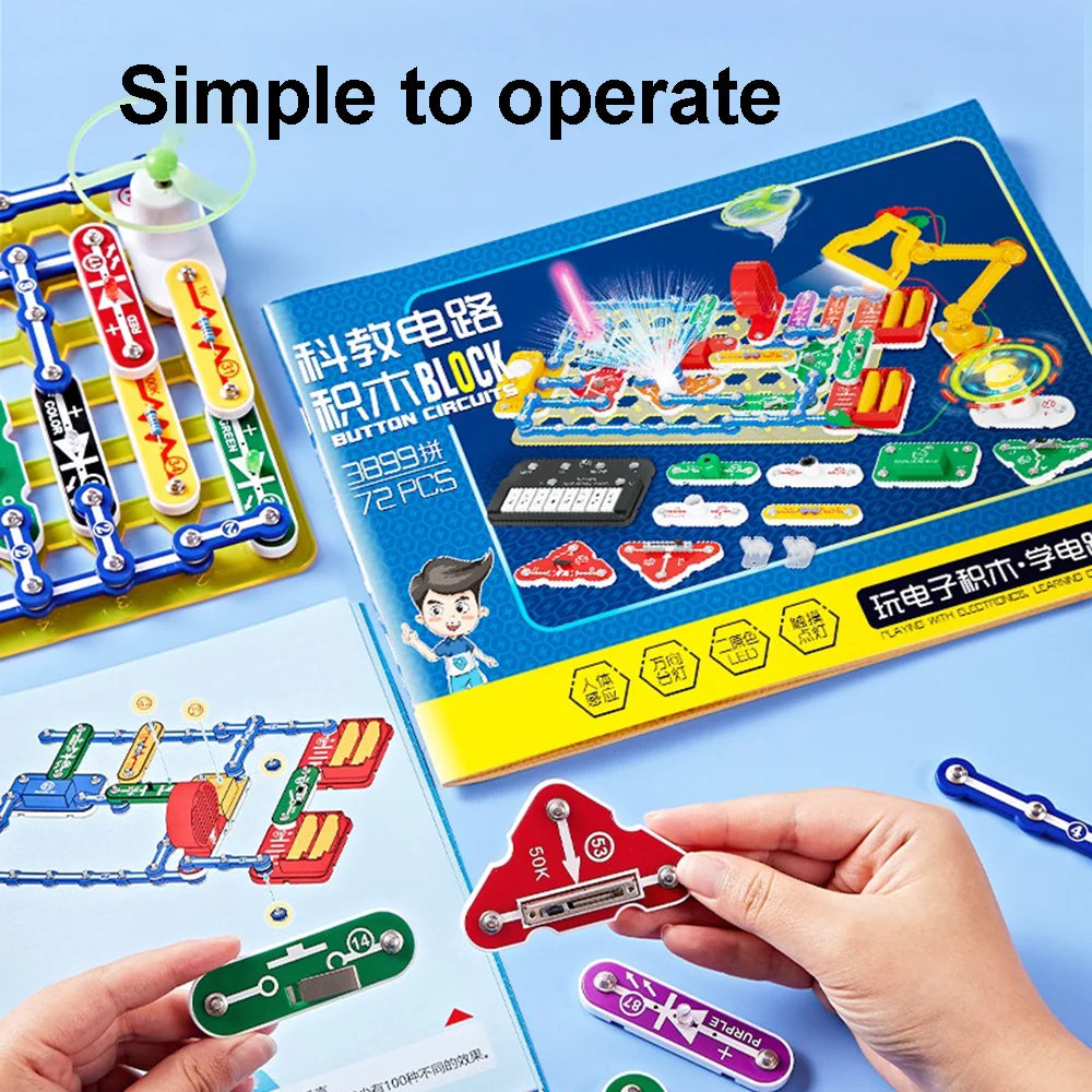 2025 Science Experiments Kits Circuits Electronic For Kids Physical Circuito Electrico niños For Children STEM Toys Science Kits