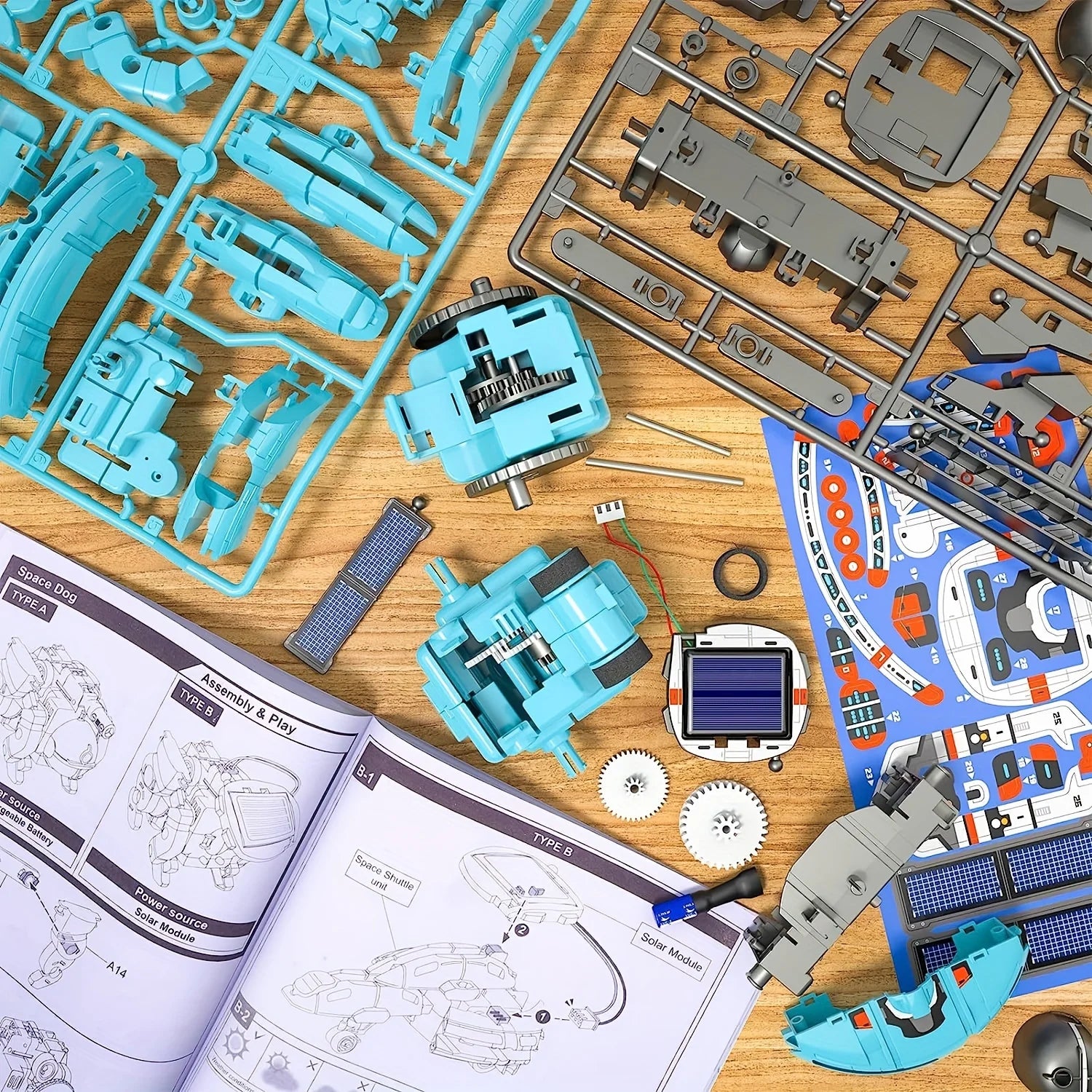 6-in-1 STEM Solar Robot Kit Toys.