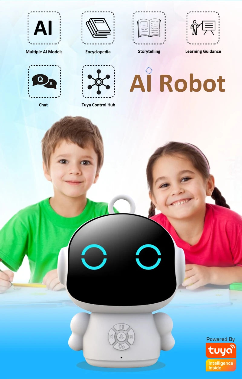 Tuya Smart AI Robot WiFi Early Education Toys for Children.