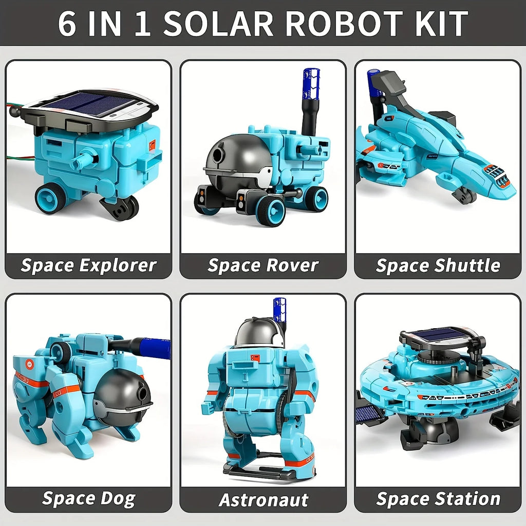 6-in-1 STEM Solar Robot Kit Toys.