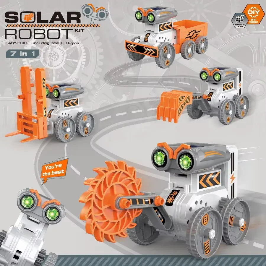 7-in-1 Solar Robot Kit For Kids.
