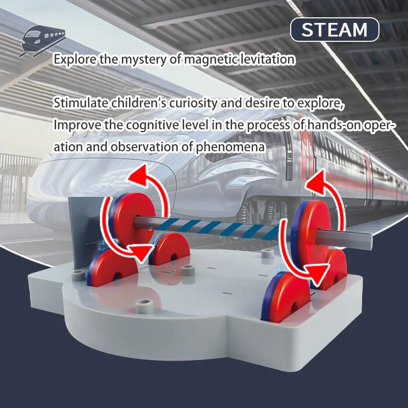 12 IN 1 Magnetic Science Making Material Kit Physical Experiment Explore Interest Cultivation Learning Educational Toys for Kids