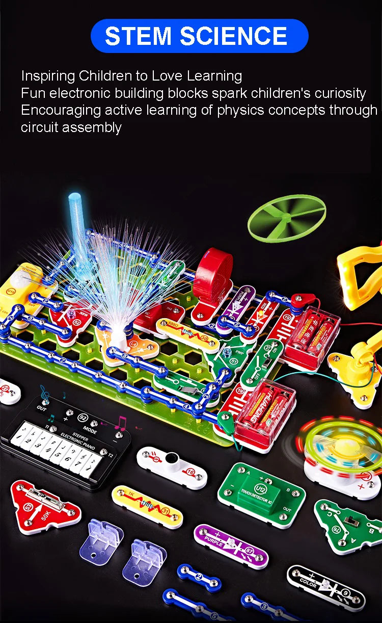 2025 Science Experiments Kits Circuits Electronic For Kids Physical Circuito Electrico niños For Children STEM Toys Science Kits