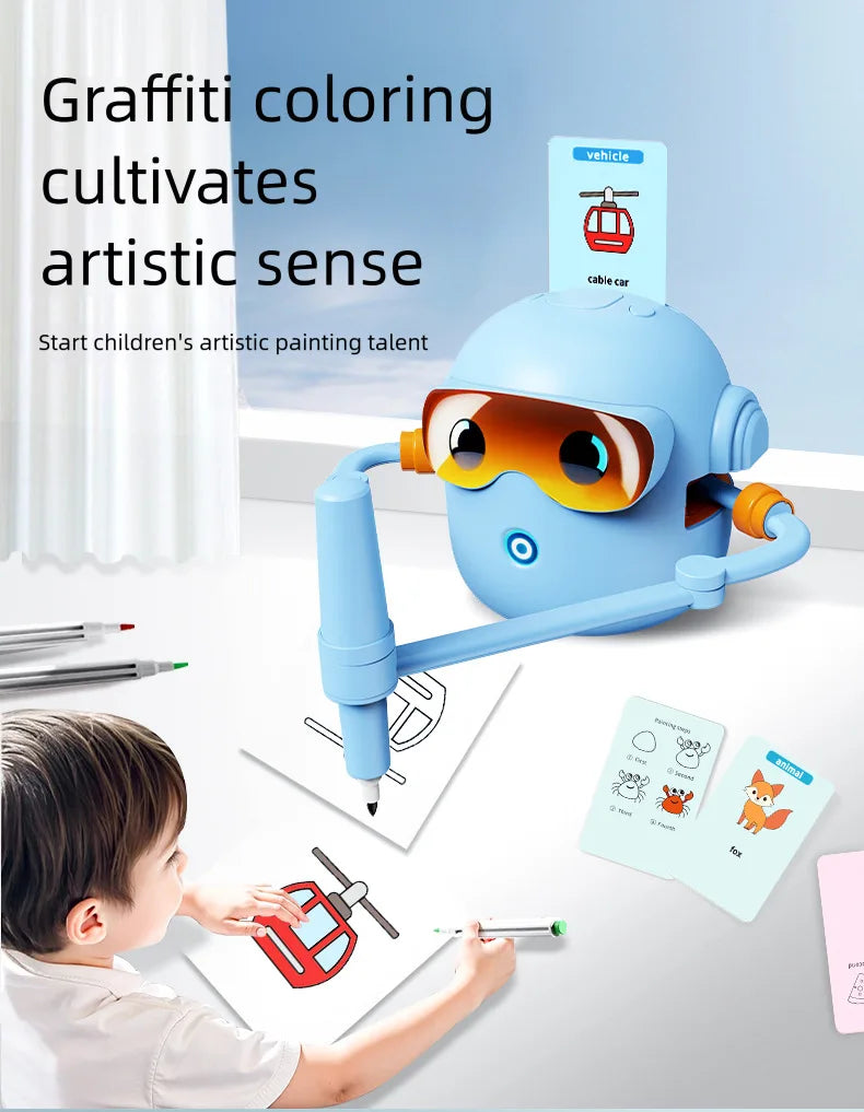 Automatic Intelligent Drawing Robot Enlightenment Intelligent Drawing Robot Teaching Aid Educational Early Childhood Machine Toy