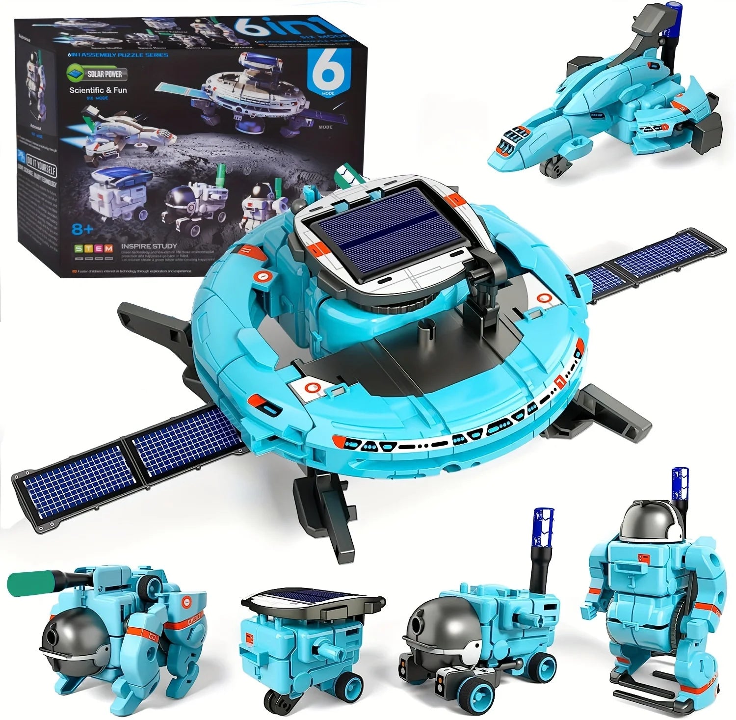 6-in-1 STEM Solar Robot Kit Toys.