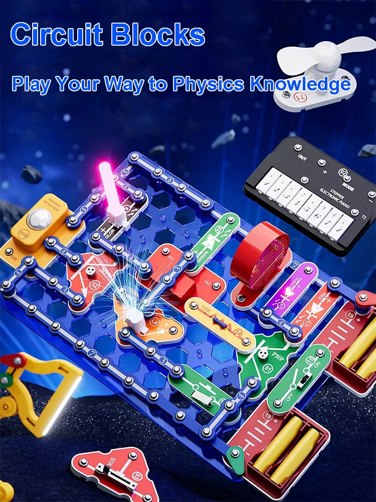 2025 Science Experiments Kits Circuits Electronic For Kids Physical Circuito Electrico niños For Children STEM Toys Science Kits
